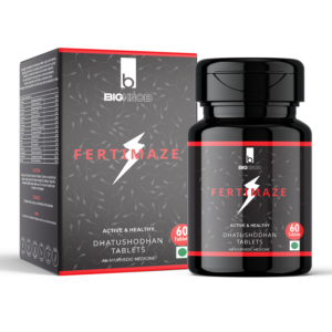 BigKnob Fertimaze Active & Healthy Dhatusodhan Tablets Gokhru Ashwagandha Shatawari 60Tab